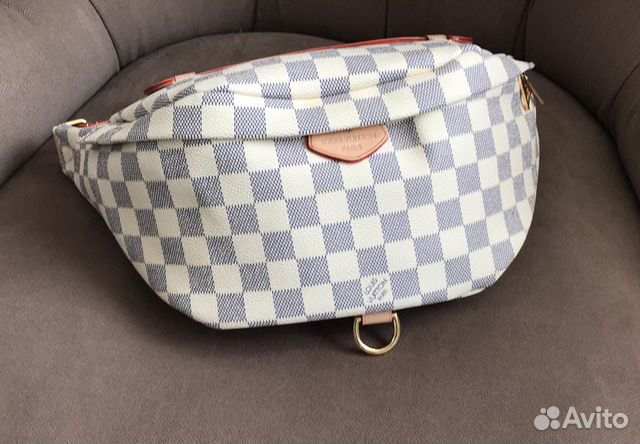 Сумка Louis Vuitton Bumbag белая шашка Сумка Louis Vuitton Bumbag белая шашка