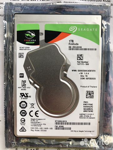 Жесткий диск Seagate FireCuda sshd 1TB Жесткий диск Seagate FireCuda sshd 1TB