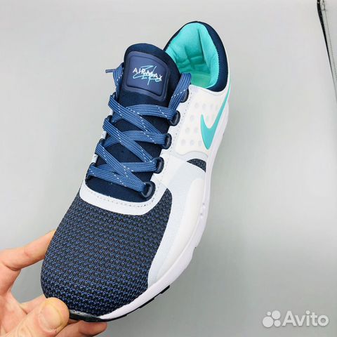Nike Air Max Zero белые синие с голубым значком