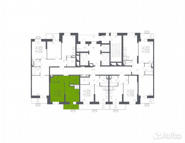 1-к квартира, 31.6 м², 3/25 эт. 1-к квартира, 31.6 м², 3/25 эт.