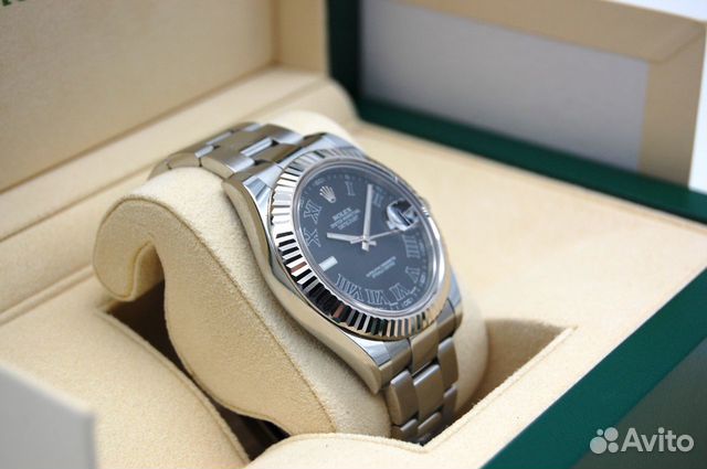 Часы Rolex Datejust II 41mm Black Roman Dial