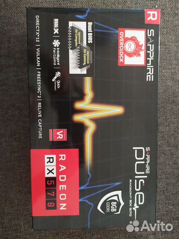Видеокарта Sapphire AMD Radeon RX 570 pulse 8gb Видеокарта Sapphire AMD Radeon RX 570 pulse 8gb