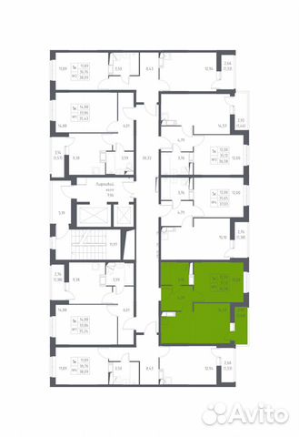 1-к квартира, 36.6 м², 9/17 эт.
