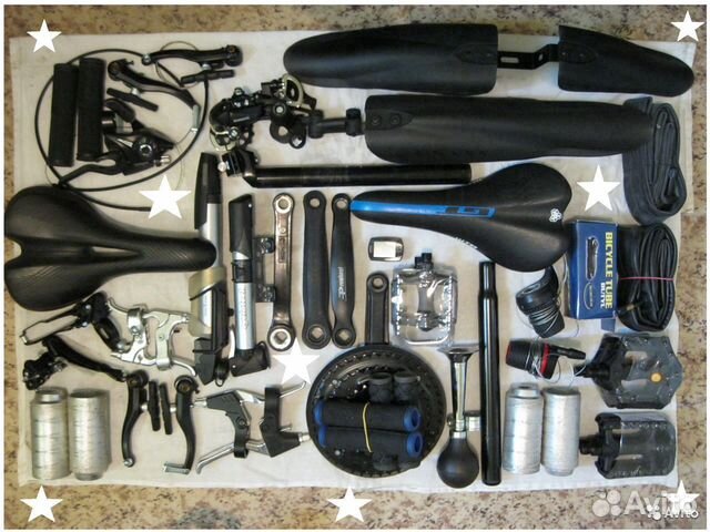 Шатун Покрышка Обод Трещетка Педали Камера Ось Вмх