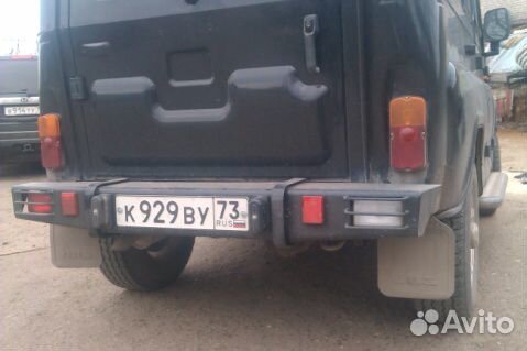 Силовой бампер УАЗ Хантер 469 задний 