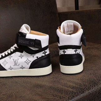 Кеды высокие кожаные Луи виттон кроссовки