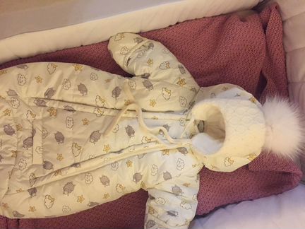 Зимний конверт для новорожденных