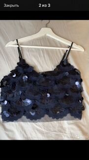 Топ пайетки zara