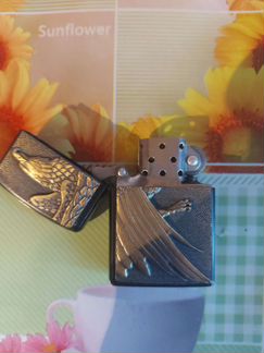 Бензиновая зажигалка с орлом earth star smoking SE