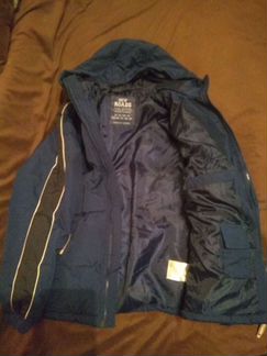 Куртка зимняя, рост 140, темно-синяя