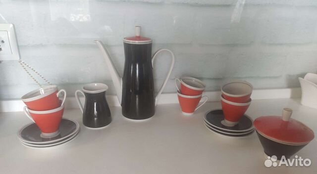 Кофейный сервиз гдр, фарфор