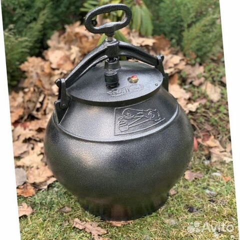 Афганский казан 8 литров черный