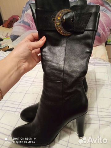Обувь, сапоги жен 39 натуральные