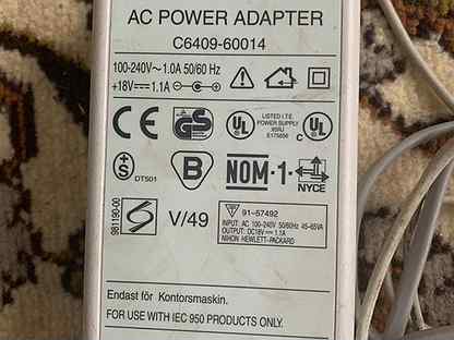 Схема ac power adapter c6409 60014