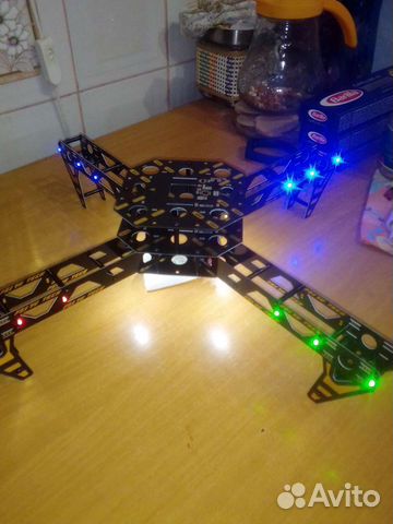 Карбоновая рама коптера силовой платой под камеру