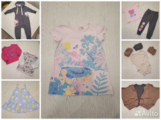 Вещи пакетом на девочку 2 года, 92 рост