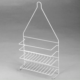 Полка для ванной, бани, навесная, двухъярусная