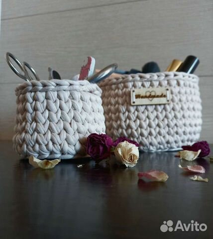Корзинки трикотажные