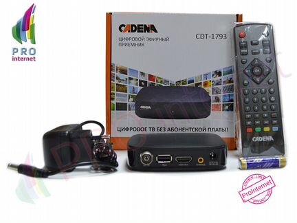 Приемник цифровой эфирный cadena CDT-1793
