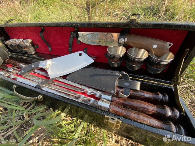 Подарочный Шашлычный набор с шампурами