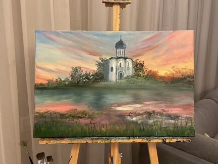 Картина маслом на холсте пейзаж