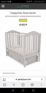 Гандылян Анастасия кроватка