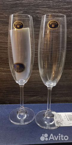 Бокалы для шампанского 2шт bohemia czech republic
