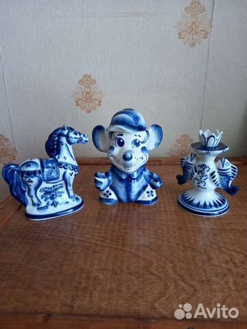 Фигурки гжель СССР