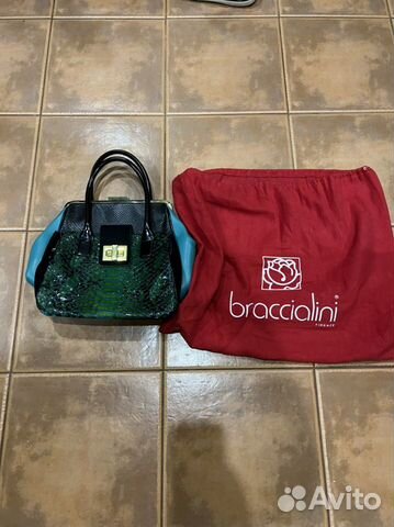Сумка braccialini кожа оригинал