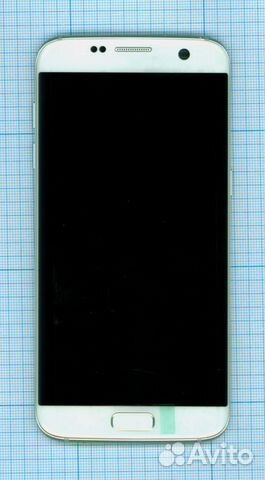 Модуль для Samsung Galaxy S7 Edge белый с рамкой