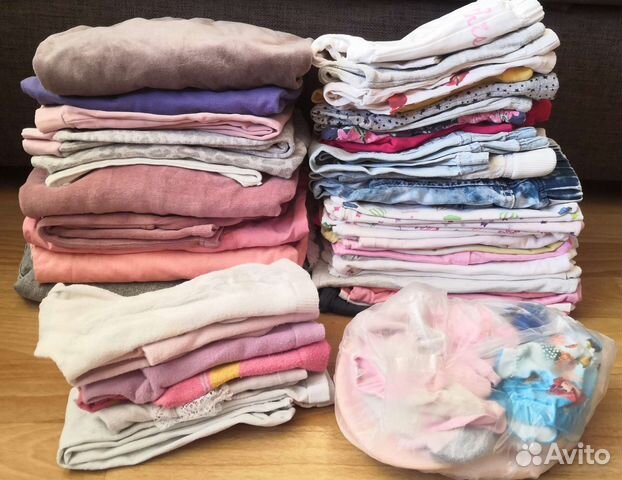 Пакет вещей на девочку от 6 мес до года, цена от