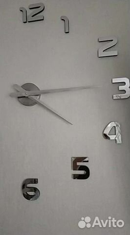 Самоклеющиеся часы/3D/настенные часы