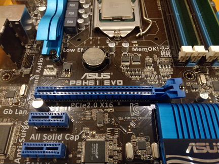 Asus P8H61 EVO + Xeon e3 1270 + 8GB DDR3