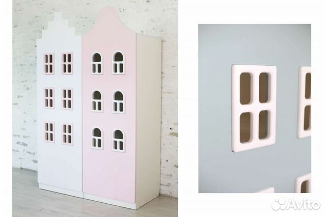 Шкаф Домик с окошками.Бесплатная доставка