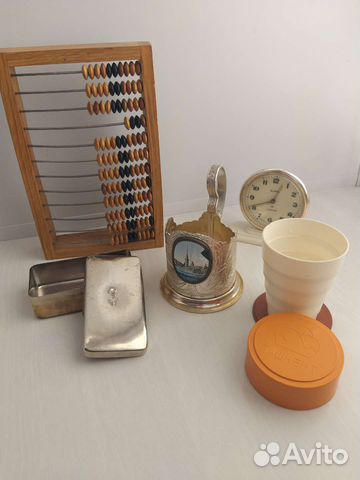 Будильник, стерилизатор, счеты СССР