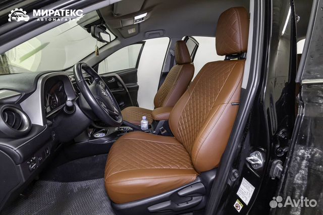 Авточехлы Тойота Раф 4 с 13-19 I Экокожа Ромб