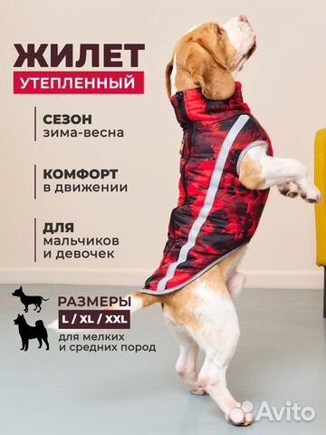 Жилетка для средних собак