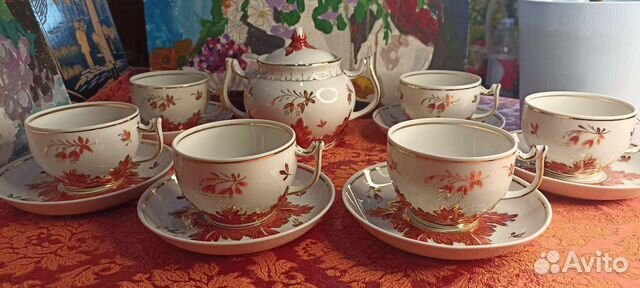 Сервизы чайные, кофейные. Советский фарфор