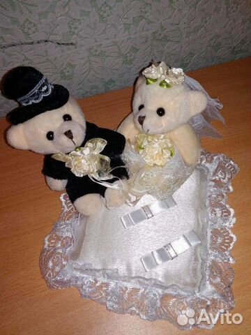 Подушка для колец с мишками