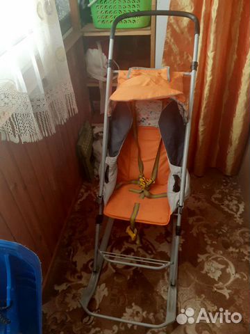 Детские санки коляска ника