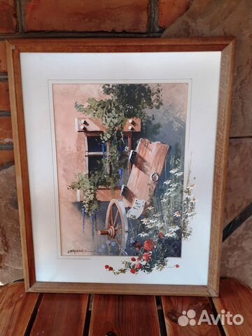 Старый интерьерный пейзаж 