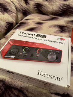 Внешняя звуковая карта focusrite Scarlett Solo 3rd