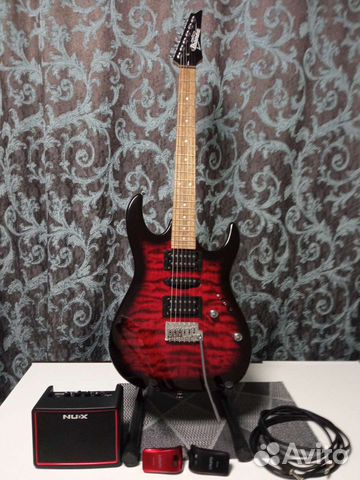 Электрогитара с комбиком бу
