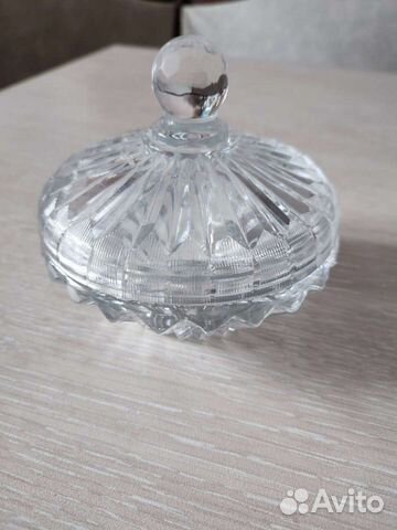 Сахарница хрустальная