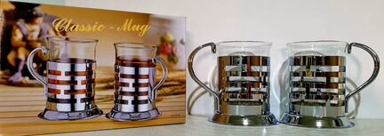 Чашки, кружки, стаканы с ручкой. Набор из 2-х штук