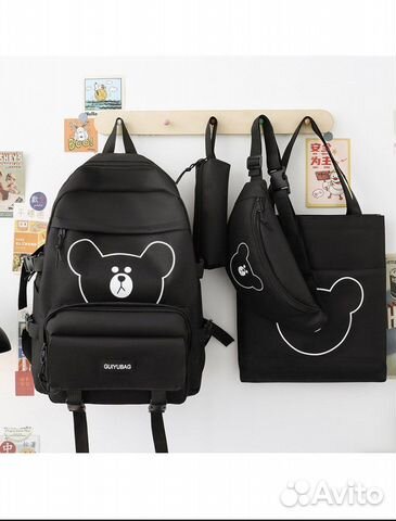 Рюкзак детский новый девочки мальчика портфель 5в1