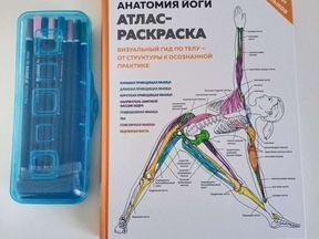 Книга Анатомия Йоги цветные карандаши обмен