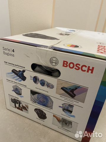 Пылесос с контейнером для пыли Bosch bgs21wx100