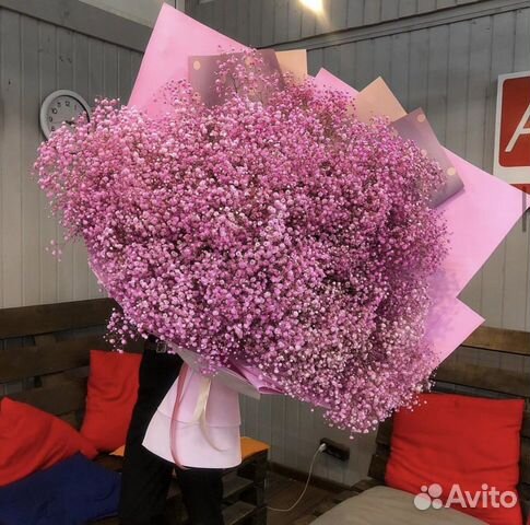 Букет цветов из гипсофилы