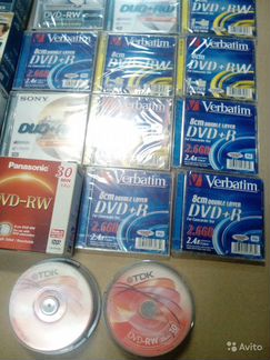 Диски 1.4, 2.66, 2.8Gb dvd+rw, r, для видеокамер
